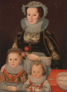 Retrato de una dama y sus dos hijos de Unknown